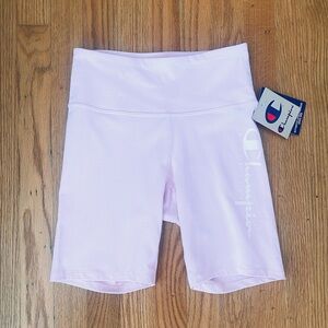 Champion light pink biker shorts size small NWT